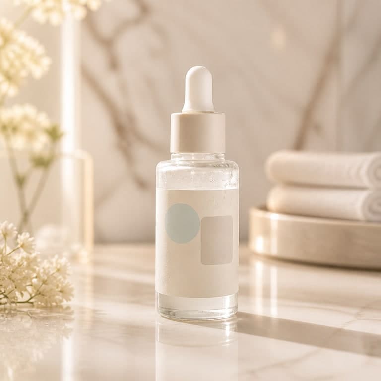 AI Skincare Product Ad Example generated result