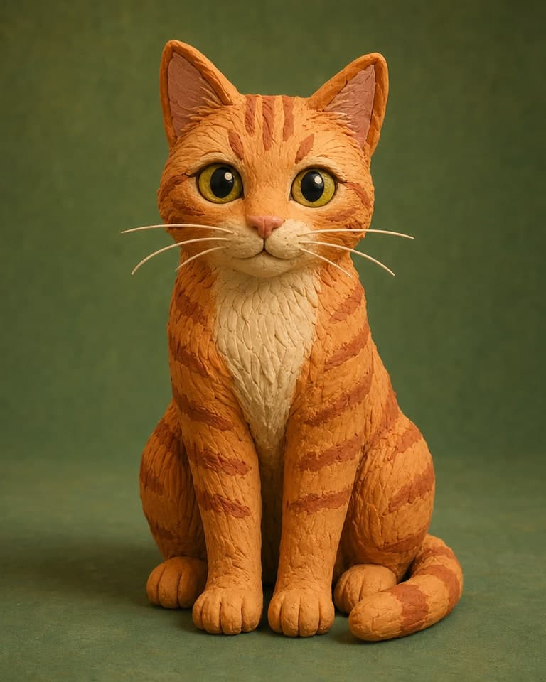 Claymation AI image style example