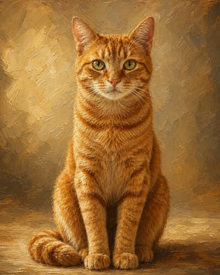 Oil Painting AI image style example